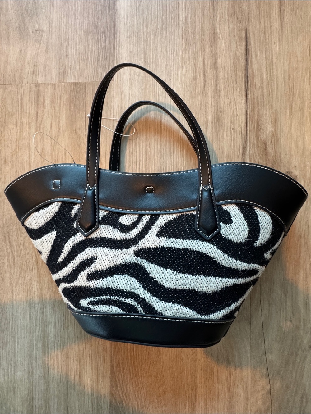 H&M Jacquard-weave crossbody bag - cream/zebra print - Picture 2 of 8